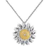 Maxbell Flower Necklace Charms Jewelry Alloy Shine Beautiful for Party Girls Wedding C