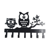Maxbell Clothes Hook Farmhouse Decor Iron for Hanging Coat Laundry Room Entryway with 2 Owl
