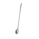 Maxbell Stainless Steel Straw Long Handle Spoon with Brush Straight and Tip