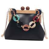 Maxbell Ladies Chain Bag Tote Classic Wallet Fashion Soft for Business Travel Work Black