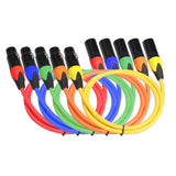 Max Male to Female XLR Lead Microphone Mic Patch Cable 5 Colors