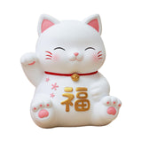 Maxbell Cat Figurine Piggy Bank Decorative for Chinese New Year Gift Home Decoration Style A