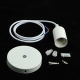 Maxbell 1 Pc Ceiling Lamp / Pendant Light Holder for E27 Screw-type Bulb Light White