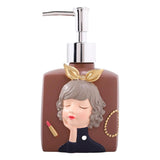 Maxbell Stylish Manual Soap Dispenser Lotion Shampoo Refillable Pump Bottle Chocolate 330ml