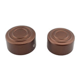 Maxbell 2 Pieces Rear Axle Nut Covers for Harley-Davidson Sportster S Rh1250S Brown