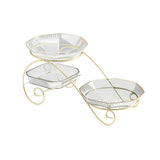 Maxbell Dessert Dividing Plate Dried Fruit Tray Storage Container for Nuts Cookies White