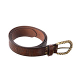 Maxbell Embossed Medieval Belt Cosplay Alloy Buckle Accessories Halloween  Brown