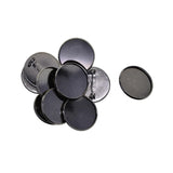 Max 10Pcs 25mm Brooch Making Blank Cabochon Bezel Setting Trays for Badge Black