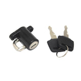Maxbell Universal Motorcycle Motorbike Bike Helmet Lock Hanger Hook & 2 Keys Black