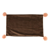 Max Throw Pillow Case Velvet Pillow Cushion Covers Rectangle_Dark Brown