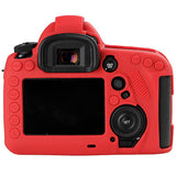 Max Camera Silicone Case Bag Rubber Soft protective Cover Skin for Canon 5D4 Red