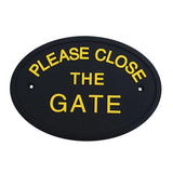 Max Flexible Garden Wall Gate Plaque Sign Plate Plaque  PLEASE CLOSE THE GATE