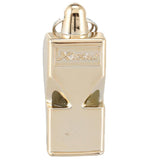 Max Outdoor Camping Sports Referee Metal Blowing Whistle with Lanyard Golden