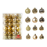 Maxbell 48 Pieces Xmas Tree Hanging Ornaments for Party New Year Decoration Aureate