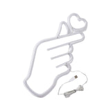 Maxbell Heart Neon Lamp Sign USB Neon Sign for Festival Wedding Wall Decoration