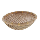 Max Handmade Bamboo Weaved Basket Stackable Handicrafts 27x9cm
