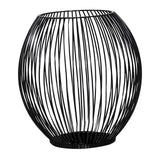 Maxbell Retro Hollow Tea Light Candle Holder Ornament Lantern Metal for Dinner Table Small