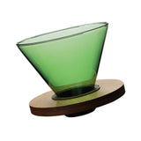 Maxbell Glass Pour Over Coffee Dripper Coffee Filter Coffee Machine Accessories Green