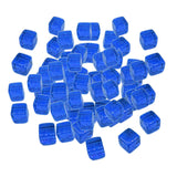 Max 100pcs 10mm Colorful Dices Cube Board Games for Party KTV Toys Blue