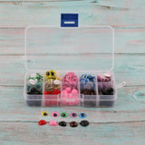 Maxbell 150pcs Plastic Self-adhesive Wiggle Googly Eyes & 75pcs Nose for Dolls DIY B