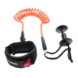 Maxbell 5ft Bodyboard Surfboard SUP Wrist Leash Leg Rope Coiled Cord Pad Cuff Orange