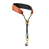 Maxbell Saxophone Neck Strap Padded Comfortable for Soprano Saxophone Bass Clarinet Brown