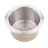 Max Stainless Steel Recessed Cup Drink Holder for Marine Boat RV Camper 85x55mm