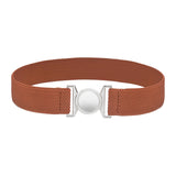 Maxbell Women Elastic Waist Belt Clothing Decor Waistband for Shopping Travel Street Camel