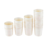 Max 50 Pieces Disposable Wooden Cups for Party Serving Food Snacks 4.5x4.5cm