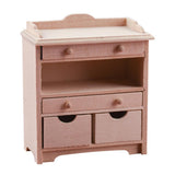 Maxbell 1/12 Dollhouse Miniature Furniture Living Room Storage Cabinet Set