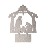 Maxbell Jesus Ornament Holy Family Statue Figurines Jesus Birth Argent Style C