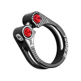 Maxbell Maxbell Aluminum Alloy Bicycle Seatpost Clamp Bike Seatpost Clip for Folding Bikes 34.9mm Black