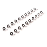 Max Maxb 20 Pieces Small Silver Tone Metal 90 Degrees Angle Bracket with Suction Cup