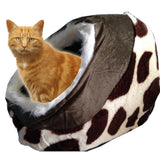 Maxbell Pet Dog & Cat Bed House Pets Winter Warm Sleep Cave for Puppy Kitten Kitty