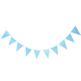 Max Paper Wave Point String Pennant Banner Birthday Party Decor Sky Blue