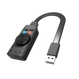 Maxbell Sound Card Virtual 7.1-Channel USB External Audio Stereo Converter 3.5mm