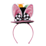 Maxbell Easter Rabbit Ears Cosplay Headwear for Celebration Easter Party Favor Black