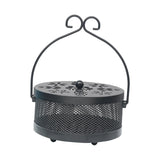 Maxbell Antique Coil Holder Fireproof Hollow Incense Box for Indoor Hiking Home
