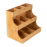 Maxbell Tea Organizer Seasoning Packets Storage Bin for Kitchen Cabinet