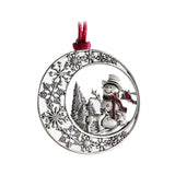 Maxbell Christmas Tree Ornament Handcrafted for Door Window Party Supplies Snowman