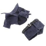 Maxbell 1/6 Female Short Sleeve Shirt & Short Pants for 12'' Action Figures blue