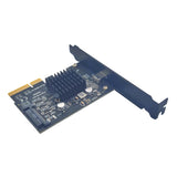 Maxbell Pci-e 4x to USB3.2 Gen2 Front Type C Expansion Card Stable Performance Black