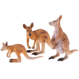 Max Wild Animals Action Model Toy Kangaroo Figure Home Table Ornaments Gift