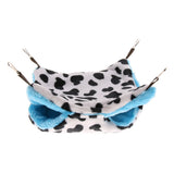 Max Small Pet Hamster Ferret Double Bunkbed Cage Hammock Hanging Bed Cow+Blue
