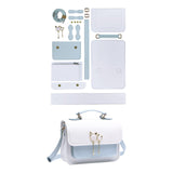 Maxbell Maxbell Handmade DIY PU Leather Shoulder Bag Making Supplies Leathercraft Parts White