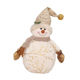 Maxbell Christmas Snowman Doll Short Plush for Shopping Mall Window Decoration 19cmx26cmx50cm