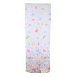 Max Heart Shape Semi Sheer Curtains Rod Pocket  100x270cm