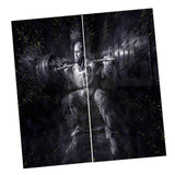 Max Digital Printed 3D Curtain Living Room Bedroom Drapes 2 Panel Weightlifting
