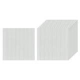 Maxbell 10x 3D Wall Stickers Decoration Decal Durable Home Bedroom PE Foam Wallpaper White