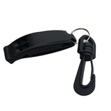 Maxbell Survival Emergency Safety Rescue Whistles with Clip for Outdoor Sports Black